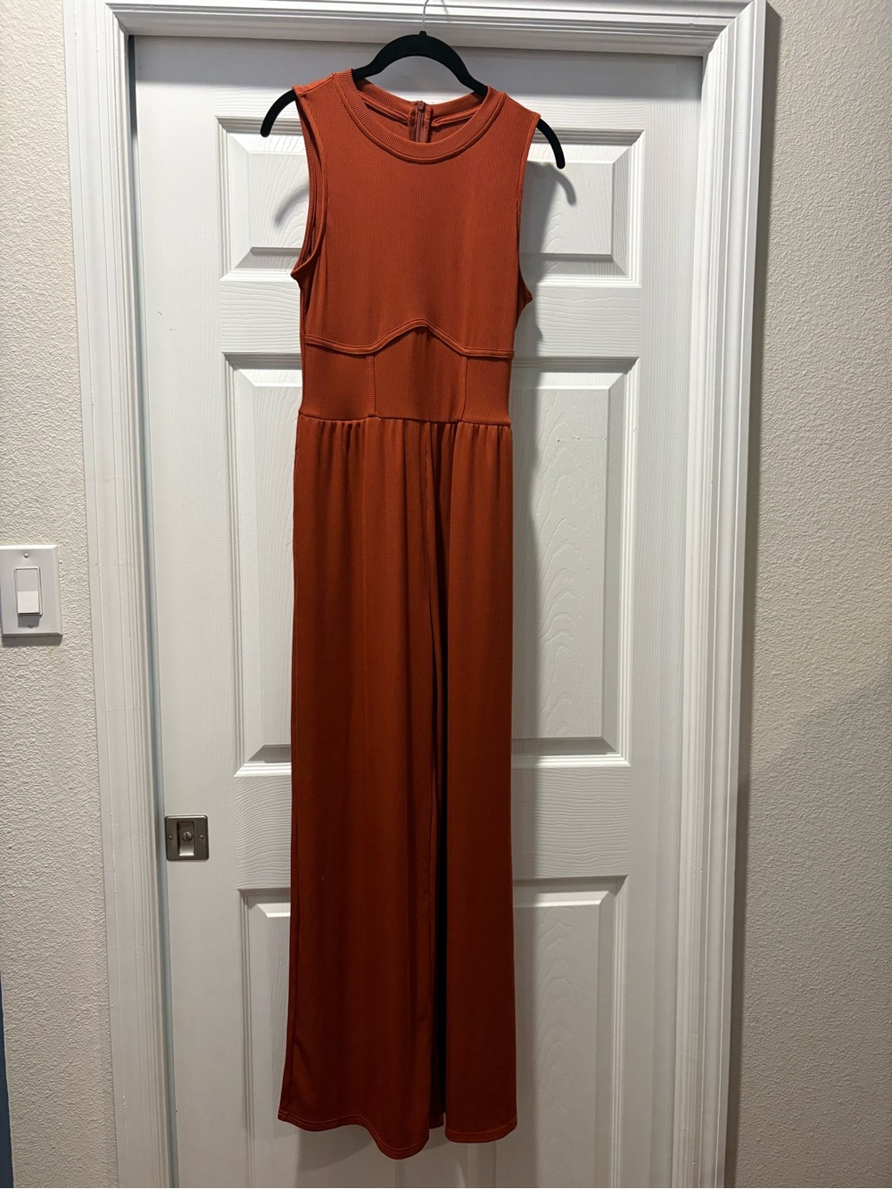 Cider Jumpsuit Dress in Rust